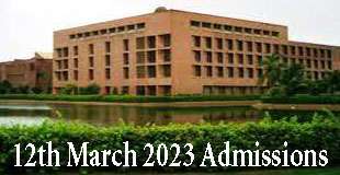 Latest admissions open in Pakistan Spring / Fall semester 12<sup>th</sup> March 2023